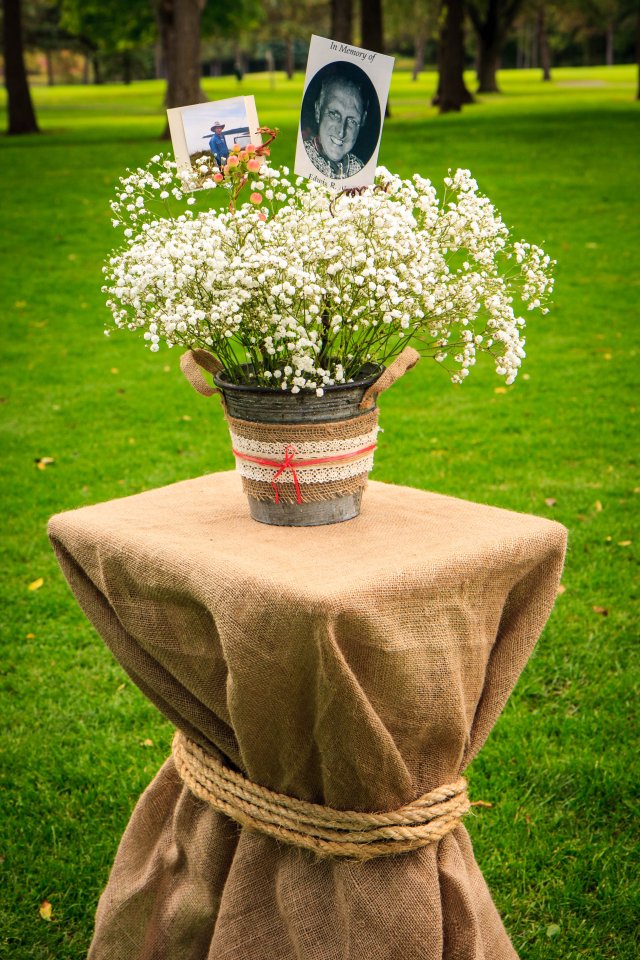 Flowers and memorial